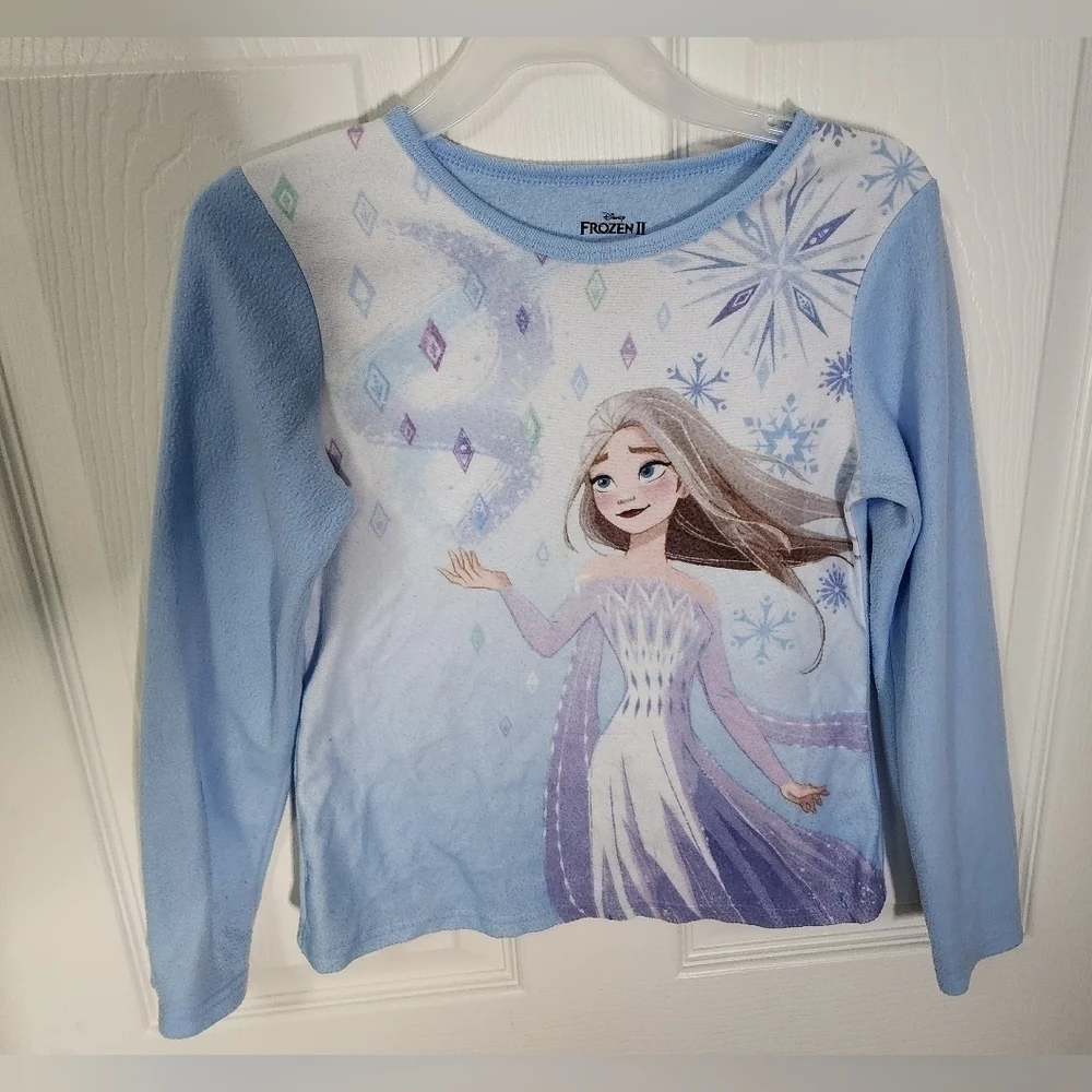 Girls Disney Frozen Fleece Long Sleeve Shirt - Picture 2 of 8